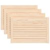 vidaXL Puerta de armario de lamas 4 uds madera de pino 39,5x59,4 cm