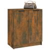 vidaXL Mueble zapatero madera contrachapada roble ahumado 59x35x70 cm