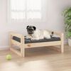 vidaXL Cama para perros madera maciza de pino 65,5x50,5x28 cm
