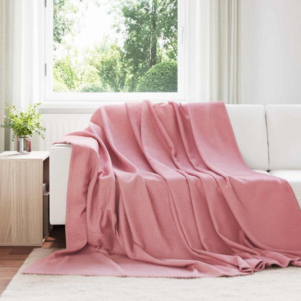 vidaXL Mantitas de Sof&aacute; 24 pcs Rosa 240 x 220 cm Lana