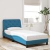 vidaXL Estructura de cama sin colch&oacute;n terciopelo azul 80x200 cm