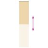 vidaXL Estor Enrollable Opaco Beige 60x210 cm Tela Ancho 55,7 cm