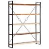 vidaXL Estanter&iacute;a de 5 niveles madera maciza reciclada 140x30x180 cm