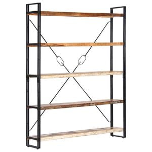 vidaXL Estanter&iacute;a de 5 niveles madera maciza reciclada 140x30x180 cm