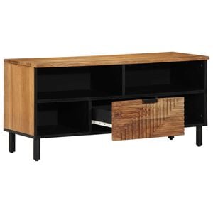 vidaXL Unidades de TV Madera de Acacia S&oacute;lida 100 x 33,5 x 46 cm
