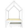 vidaXL Estructura de cama infantil cajones madera pino blanco 90x200cm
