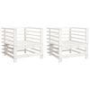 vidaXL Sillones de jard&iacute;n 2 unidades madera maciza pino blanco