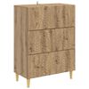 vidaXL Cajonera 66 x 34,5 x 90 cm Madera de ingenier&iacute;a Roble artisan
