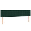 vidaXL Cama box spring con colch&oacute;n terciopelo verde oscuro 200x200 cm