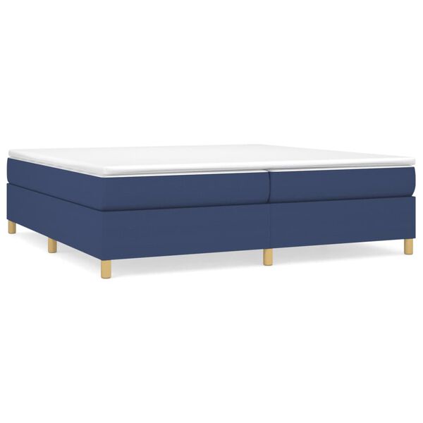 vidaXL Estructura de cama con somier tela azul 200x200 cm