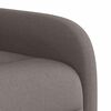 vidaXL Sill&oacute;n reclinable elevable tela gris taupe