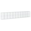 vidaXL Cesta gaviones con cubierta hierro galvanizado 1100x100x200 cm