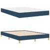 vidaXL Cama tipo Box Spring con colch&oacute;n Azul 140 x 200 cm tela