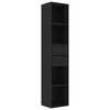vidaXL Estanter&iacute;a madera contrachapada negro 36x30x171 cm