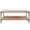 vidaXL Mesa de centro madera de ingenier&iacute;a roble Sonoma 100x100x40 cm