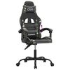 vidaXL Silla gaming cuero sintético negro y camuflaje