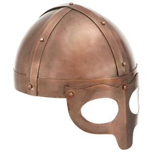 vidaXL R&eacute;plica de casco vikingo antiguo LARP acero cobre