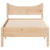 vidaXL Estructura de cama sin colch&oacute;n madera maciza de pino 90x190 cm