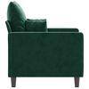 vidaXL Sill&oacute;n de terciopelo verde oscuro 60 cm