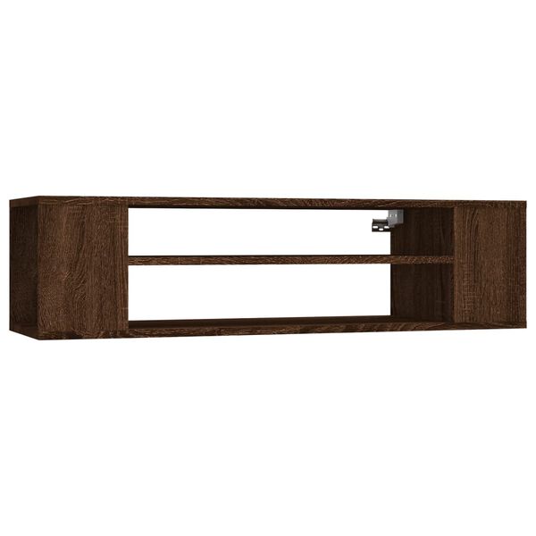 vidaXL Mueble de TV colgante madera marrón roble 100x30x26,5 cm