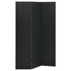 vidaXL Biombo divisor de 3 paneles acero negro 120x180 cm