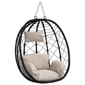 vidaXL Silla huevo colgante rat&aacute;n sint&eacute;tico 91,5 x 54,5 x 107 cm