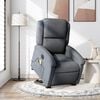 vidaXL Sill&oacute;n de masaje reclinable elevable terciopelo gris oscuro