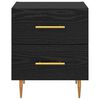 vidaXL Armario de Noche con caj&oacute;n 2 pcs Roble Negro 40 x 35 x 47,5 cm