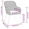 vidaXL Juego de comedor para jard&iacute;n 7 piezas con cojines marr&oacute;n