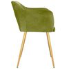vidaXL Sillas de comedor 2 unidades de terciopelo verde claro