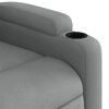 vidaXL Sill&oacute;n el&eacute;ctrico reclinable elevable de tela gris claro