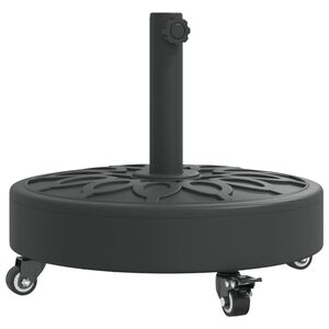 vidaXL Base sombrilla redonda ruedas para m&aacute;stiles &Oslash;38 / 48 mm 27 kg