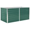 vidaXL Jardinera elevada de acero galvanizado verde 160x80x77cm
