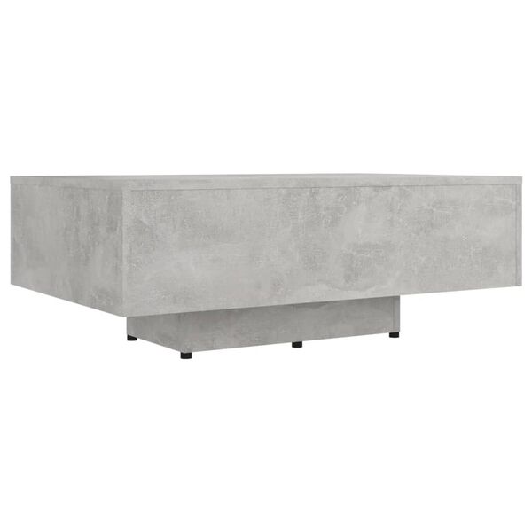 vidaXL Mesa de centro madera ingeniería gris hormigón 85x55x31 cm