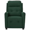 vidaXL Sill&oacute;n de masaje elevable tela verde oscuro