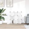 vidaXL Organizador de cubos de almacenamiento con 9 cubos y puertas, PP transparente