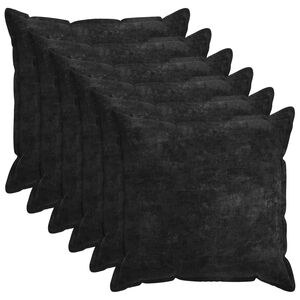 vidaXL Funda de almohada 6 uds. HOUTEN Gris antracita 80 x 80 cm