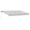 vidaXL Toldo retr&aacute;ctil Gris claro y blanco. 3,5 x 2 m