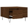 vidaXL Mesa de centro madera contrachapada roble marrón 55x55x36,5 cm