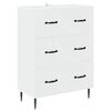 vidaXL Cajonera Blanco 66 x 34,5 x 89,5 cm Madera de ingenier&iacute;a
