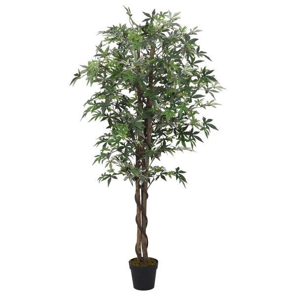 vidaXL Arce artificial con 504 hojas verde 150 cm