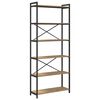vidaXL Estante de libros Roble artesanal 80 x 30 x 189,5 cm