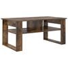 vidaXL Mesa de Caf&eacute; Roble ahumado 96 x 54 x 44 cm Madera de ingenier&iacute;a