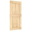 vidaXL Puerta corredera con herrajes madera maciza de pino 95x210 cm