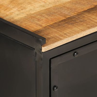 vidaXL Mueble de baño hierro y madera maciza de mango 40x30x60 cm