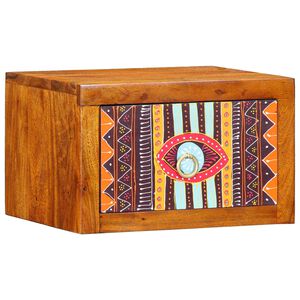 vidaXL Armario de Noche con caj&oacute;n Marr&oacute;n 35 x 30 x 22 cm