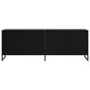vidaXL Gabinete de TV Roble Negro 140 x 36 x 49.5 cm