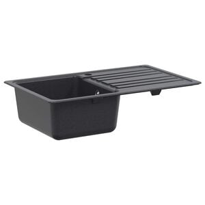 vidaXL Fregadero de cocina con escurridor Granito