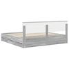 vidaXL Estructura de cama Gris Sonoma 200 x 200 cm Madera Ingenieril
