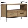 vidaXL Mueble de TV 67,5 x 33 x 50 cm Roble artisan